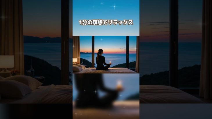 心と体を癒す１分の瞑想｜ストレス解消｜#夕暮れ #リラックス #shorts #癒し #ヒーリング #瞑想