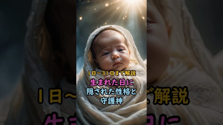 生まれた日に隠された性格と守護神 #スピリチュアル #サイン #金運 #運 #大金 #開運 #幸運 #財運 #風水 #占い #shorts