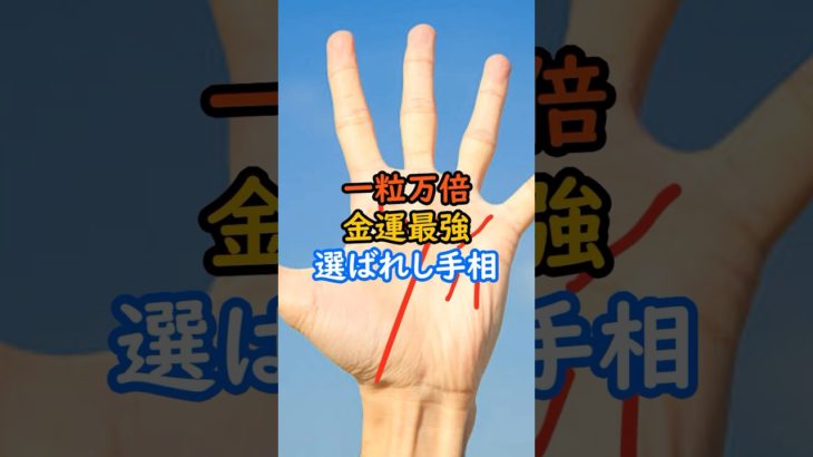 一粒万倍！金運最強！選ばれし手相 #スピリチュアル #サイン #金運 #運 #大金 #開運 #幸運 #財運 #風水 #占い #手相 #shorts