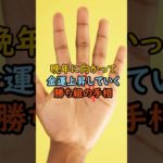 晩年に向かって金運上昇して行く手相！ #スピリチュアル #サイン #金運 #運 #大金 #開運 #幸運 #財運 #風水 #占い #手相 #shorts