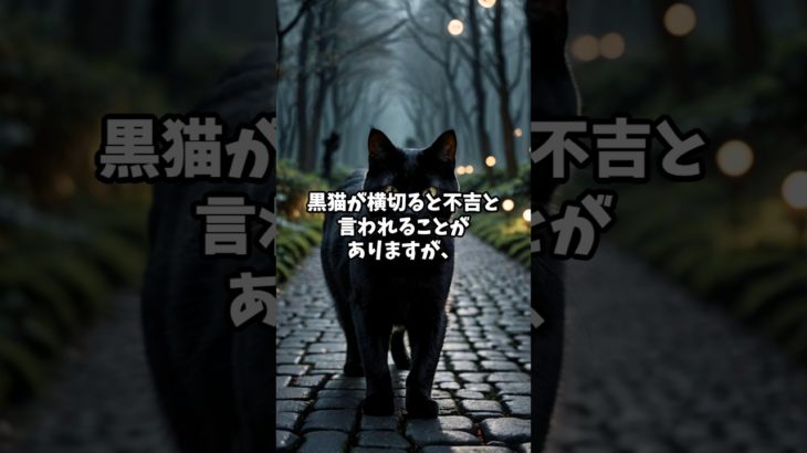 黒猫が横切ったときの本当のサイン#スピリチュアル #黒猫 #不吉
