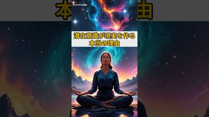 潜在意識が現実を作る本当の理由#スピリチュアル#潜在意識#引き寄せ