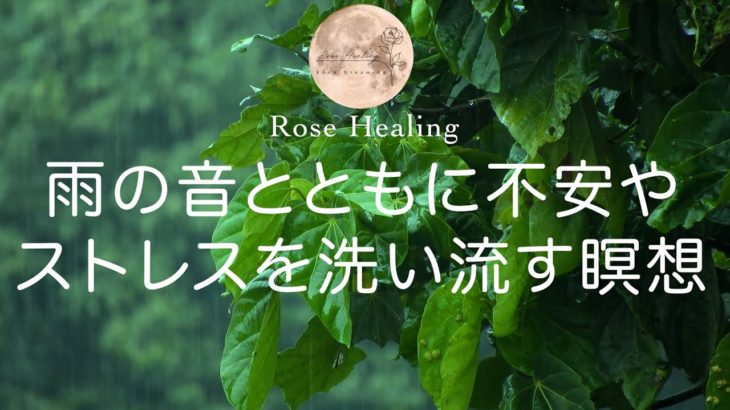 【１２分瞑想】癒しの雨音に耳を傾け心をクリアにする睡眠瞑想～不安やストレスを雨音と洗い流す時間～