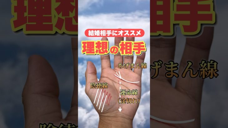 【結婚したい】理想パートナーの手相　#手相  #手相占い  #開運  #スピリチュアル  #占い  #金運  #雑学  #運勢 #運気