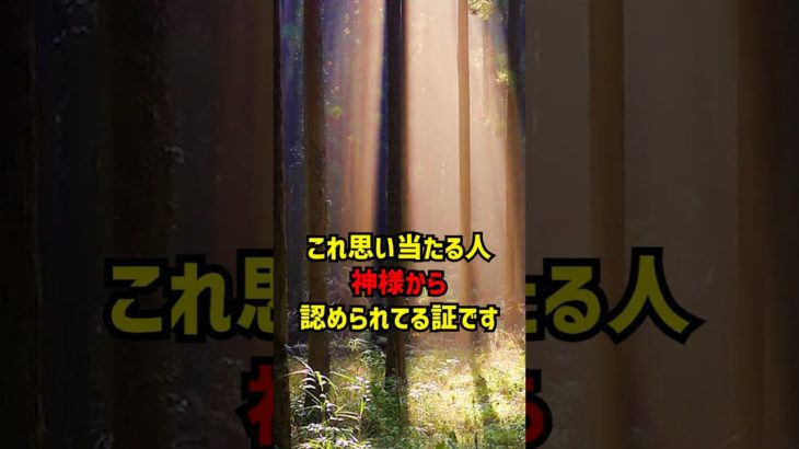 これ思い当たる人神様から認められてる証です #スピリチュアル #神様 #言霊