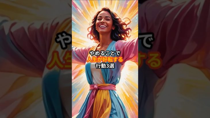 やめることで人生が好転する行動3選　 #言霊 #スピリチュアル #強運の法則 #言葉のパワー#開運