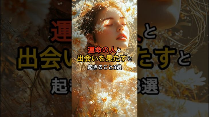 運命の人と出会うと起こること3選 #shorts #スピリチュアル #ツインレイ #恋愛