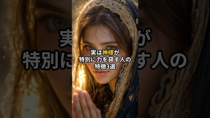 実は神様が特別に力を貸す人の特徴3選 #shorts #スピリチュアル #引き寄せ