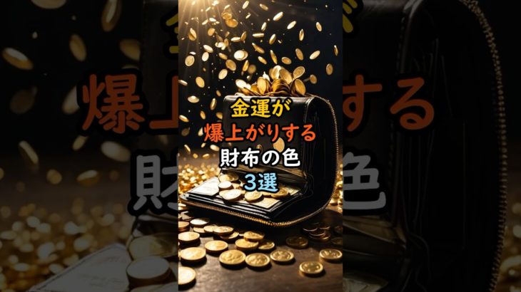 金運が爆上がりする財布の色3選 #スピリチュアル #サイン #金運 #運 #大金 #開運 #幸運 #財運 #風水 #占い #手相 #財布 #shorts