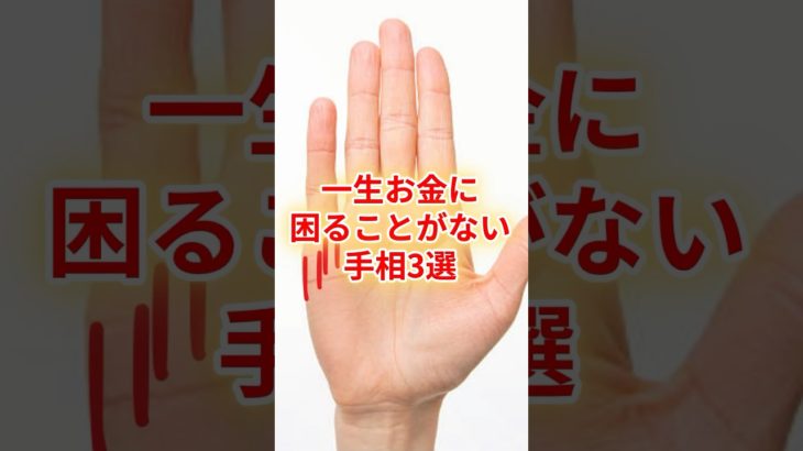 一生お金に困ることがない手相3選 #スピリチュアル #サイン #金運 #運 #大金 #開運 #幸運 #財運 #風水 #占い #手相 #shorts