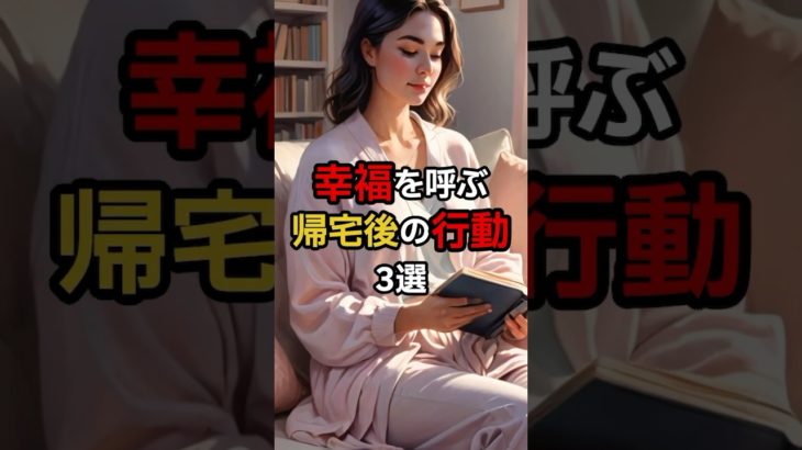 幸福を呼ぶ帰宅後の行動3選 #幸運 #スピリチュアル #言霊 #潜在意識 #shorts