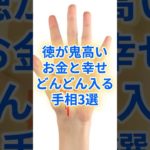 お金と幸せどんどん入る手相3選 #スピリチュアル #サイン #金運 #運 #大金 #開運 #幸運 #財運 #風水 #占い #手相 #shorts