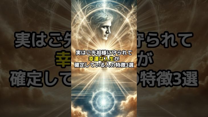 実はご先祖様に守られて幸運な人生が確定している人の特徴3選#shorts #スピリチュアル #人生