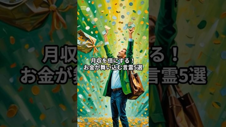 月収を倍にする！お金が舞い込む言霊5選 #スピリチュアル #言霊 #金運アップ