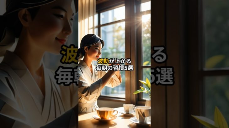 波動が上がる毎朝の習慣5選＃引き寄せ＃言霊＃スピリチュアル