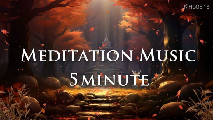 瞑想音楽 5分 NSDR 【 ヒーリングミュージック 】  Meditation music 5 minutes 癒しの音楽 | ♬H00513