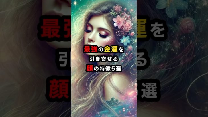 最強の金運を引き寄せる顔の特徴5選 #スピリチュアル #金運 #shorts