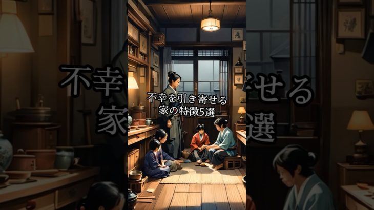 不幸を引き寄せる家の特徴5選#shorts #スピリチュアル #風水 #金運