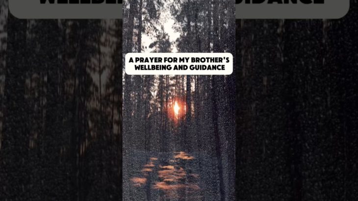 A Prayer for My Brother’s Wellbeing and Guidance #PrayerForBrother #DivineGuidance #Blessings