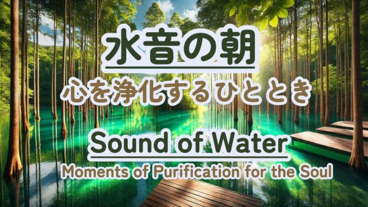 【朝の癒しBGM/瞑想】 #healing  #癒し #瞑想  #meditation #心が落ち着く音楽 #relaxingmusic #music #healingbgm #水の音 #浄化