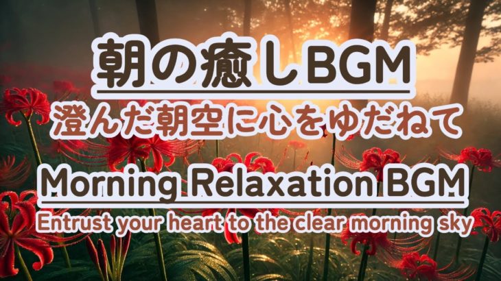 【朝の癒しBGM/瞑想】 #healing  #癒し #瞑想  #meditation #心が落ち着く音楽 #relaxingmusic #music #healingbgm #リフレッシュ
