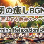 【朝の癒しBGM/瞑想】#healing  #癒しbgm #瞑想  #meditation #リフレッシュ #bgm #relaxingmusic #リラックスミュージック #ハープ