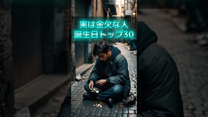 実は金欠な人の誕生日TOP30 #スピリチュアル #サイン #金運 #運 #大金 #開運 #幸運 #財運 #風水 #占い #手相 #shorts