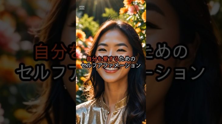 自分を愛するためのセルフアファメーション #shorts #スピリチュアル #マインドフルネス  #幸運