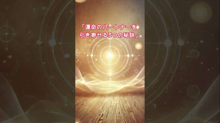 運命の人を引き寄せる！！　 #スピリチュアル #運命 #開運 #shorts