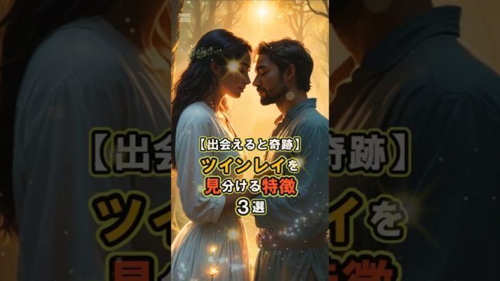 出会えると奇跡 ツインレイを見分ける特徴３選 #スピリチュアル #恋愛 #幸運 #shorts