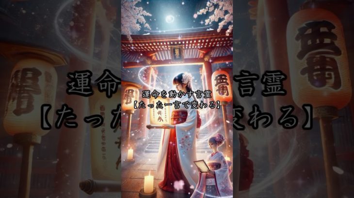 運命を動かす言霊🍀 #shorts #恋愛 #言葉 #スピリチュアル #言霊 #ことみこ #relaxingmusic