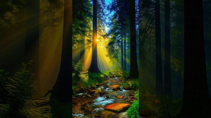 「心の浄化と瞑想 | 穏やかな朝の風景で深呼吸」 #メンタルケア #ストレス軽減 #マインドフルネス