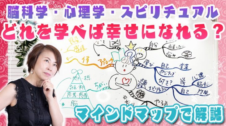 【脳科学・心理学・スピリチュアル】どれを学べば幸せになれるの？マインドマップでわかりやすく解説