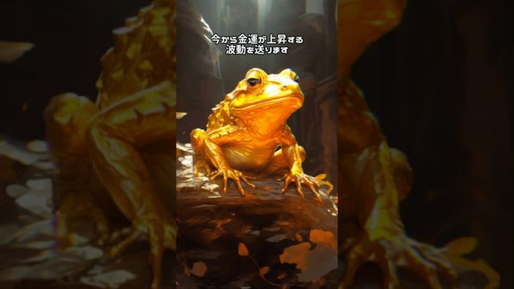 金運アップするカエル様#大開運 #幸運 #スピリチュアル #開運 #龍雲 #龍神 #金運 #波動 #浄化