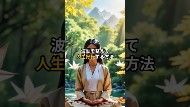 波動を整えて人生好転する方法＃言霊＃スピリチュアル＃引き寄せ