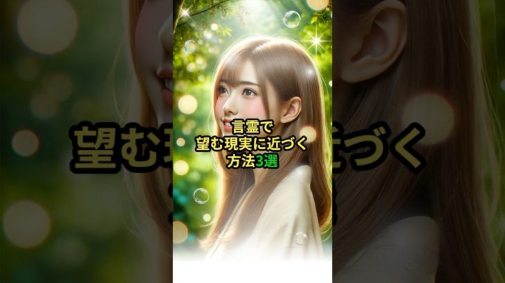 言霊で望む現実に近づく方法3選👄 #言霊 #スピリチュアル #開運 #幸運