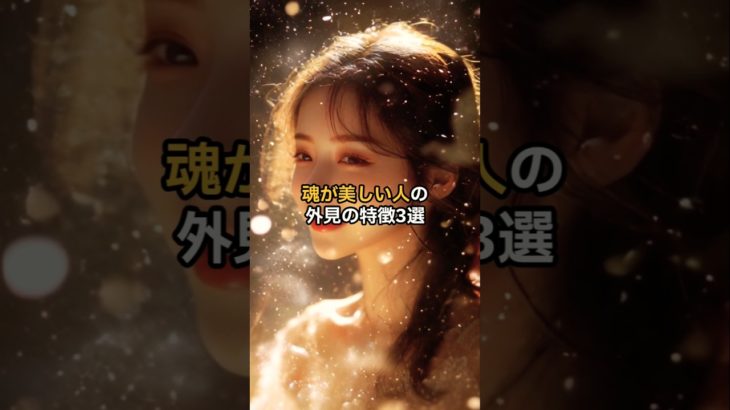 魂が美しい人の外見の特徴3選　#スピリチュアル #言霊 #開運 #幸運