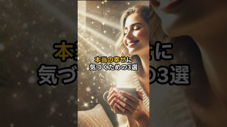 本当の幸せに気づくための3選  #スピリチュアル #運気が上がる秘訣 #幸せ #幸福 #恋愛 #人生