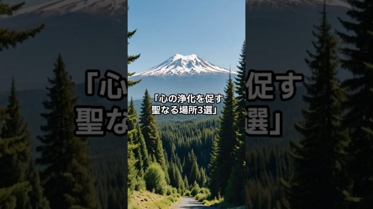 心の浄化を促す聖なる場所3選 #スピリチュアル #魂の共鳴 #心の浄化