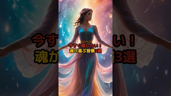 今すぐ試したい！魂が喜ぶ習慣3選#スピリチュアル#言霊#幸運#開運#お金#幸せ#呼吸#瞑想#波動