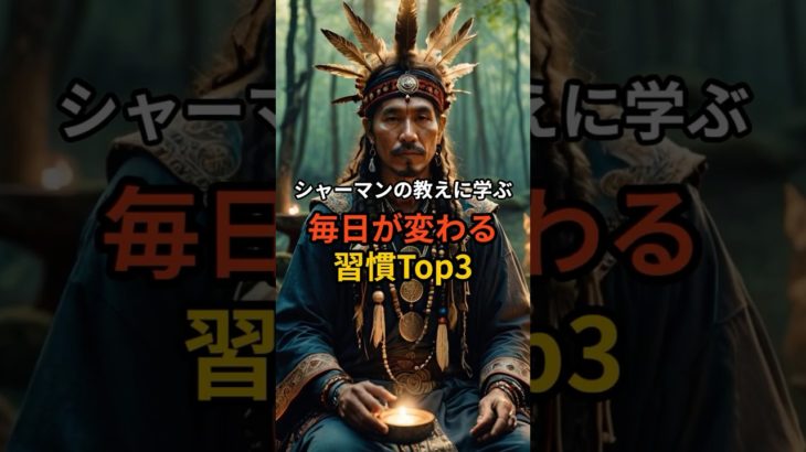 シャーマンの教えに学ぶ！毎日が変わるスピリチュアルな習慣3選 #shorts  #スピリチュアル #開運
