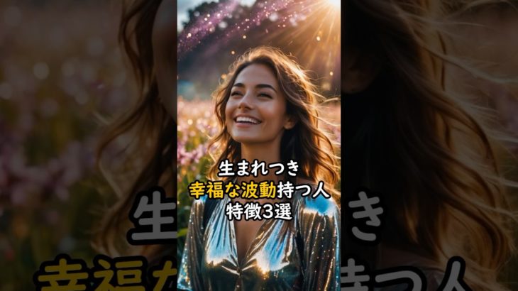 生まれつき幸運な波動を持つ人の特徴3選 #スピリチュアル #サイン #金運 #運 #大金 #開運 #幸運 #財運 #風水 #占い #波動 #shorts