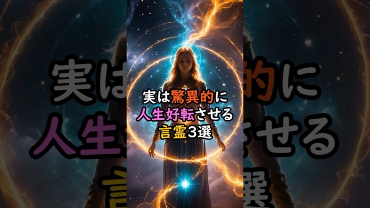 実は驚異的に人生を好転させる言霊3選 #スピリチュアル #サイン #金運 #運 #大金 #開運 #幸運 #財運 #風水 #占い #好転 #言霊 #shorts