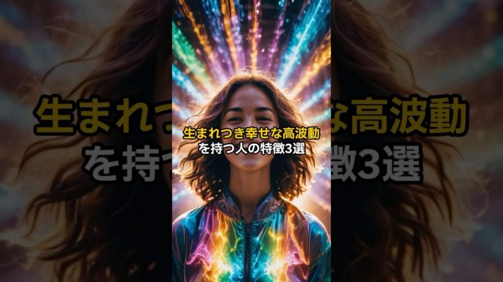 生まれつき幸せな高波動を持つ人の特徴3選#shorts #スピリチュアル#波動 #引き寄せの法則