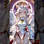 巫女狐耳天使と和風のヒーリング音楽・瞑想・癒し⛩✨432Hz・シンギングボウル🦊👼リラックス音楽・かわいい・AI美女👼 #shorts