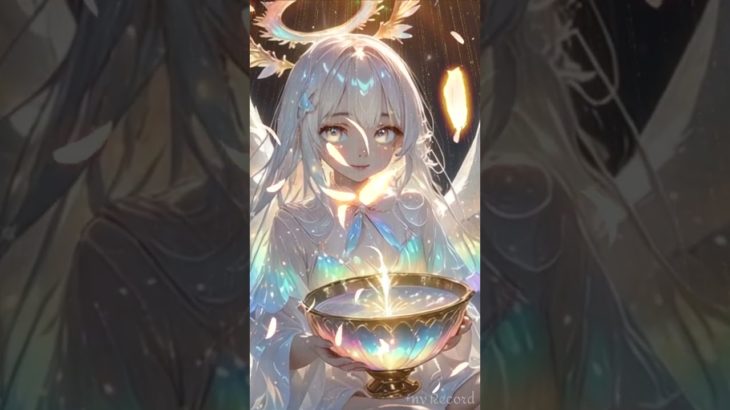 シンギングボウルと女の子🥣✨天使の鐘・癒し・瞑想・浄化・ヒーリング👼✨432Hz・👼✨リラックス音楽・かわいい・AI美女👼 #shorts