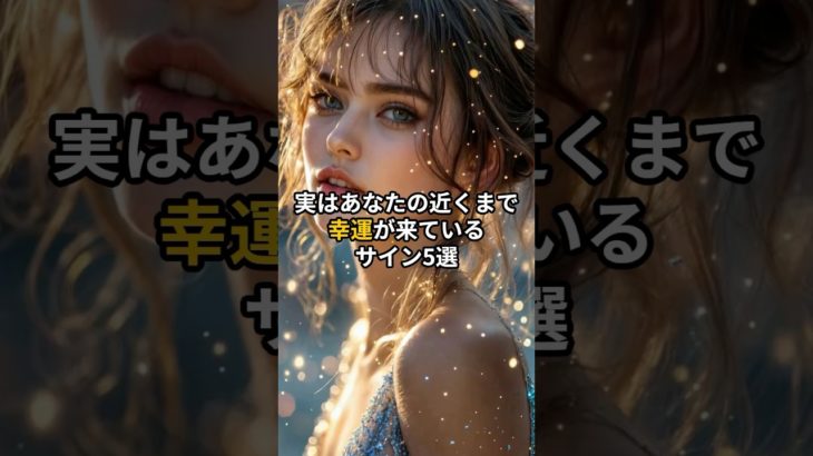 実はあなたの近くまで幸運が来ているサイン5選 #shorts #スピリチュアル #引き寄せ