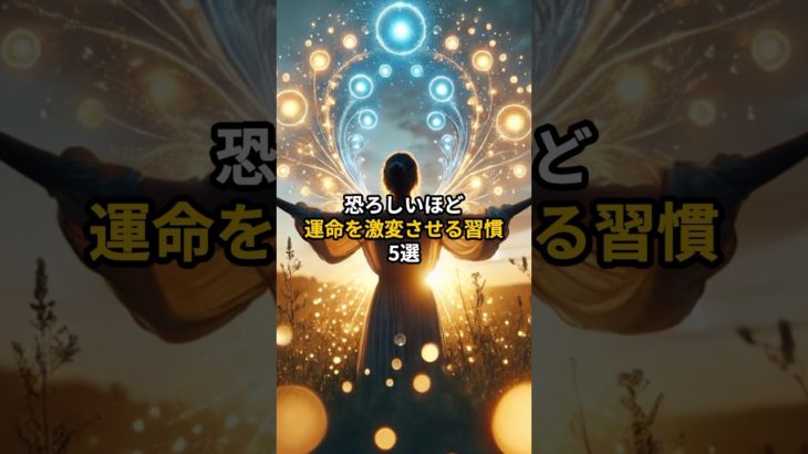 恐ろしいほど運命を激変させる習慣5選 #shorts #引き寄せの法則 #潜在能力 #スピリチュアル