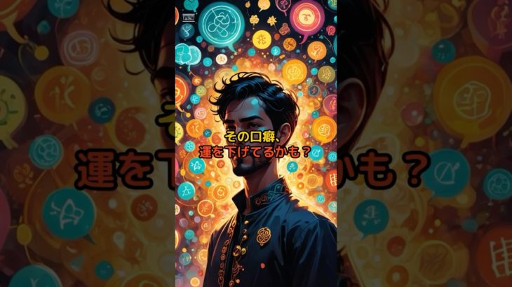 今すぐやめるべき口癖5選　#shorts #開運 #スピリチュアル #口癖　#運気上昇