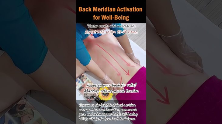 Back Meridian Activation for Well-Being